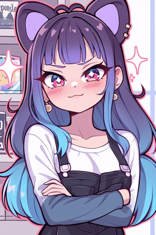 Looping AI VTuber blink animation